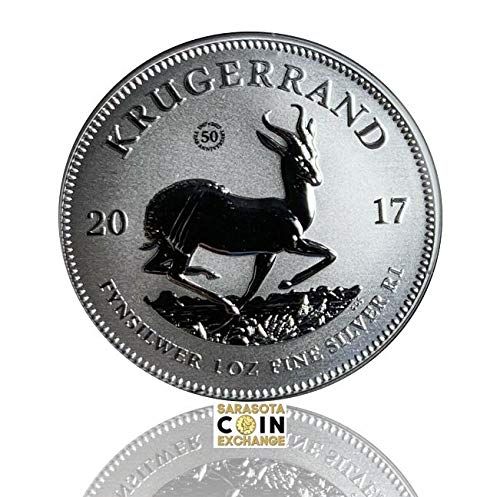 2017 ZA Krugerrand 2017 South Africa 1 oz Silver Krugerrand Premium Uncirculated Coin GEM Premium Uncirculated $1 Gem Uncirculated MS