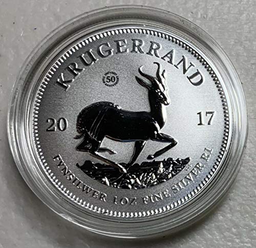 2017 ZA Krugerrand 2017 South Africa 1 oz Silver Krugerrand Premium Uncirculated Coin GEM Premium Uncirculated $1 Gem Uncirculated MS