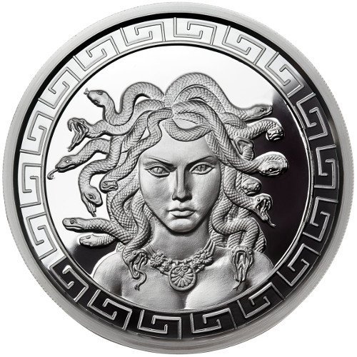 1 oz Proof-Like Medusa Silver Round (New w/CoA)