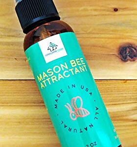 Donaldson Farms Natural Mason Bee Attractant, 2oz – Mason Bee Lure Attractant for Mason Bee Hives, Natural Bee Attractant Garden Spray, Lemon Grass Oil Bees Attractant for Mason Bee Houses