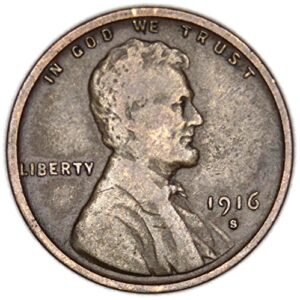 1916 s lincoln wheat penny fair