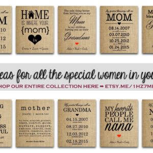 Personalized Gifts for Women, Wedding, Anniversary, Engagement, or Birthday Gift: What a Difference a Day Makes Burlap Print (UP TO 20 NAMES & DATES!)