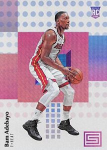 2017-18 panini status #132 bam adebayo heat rookie