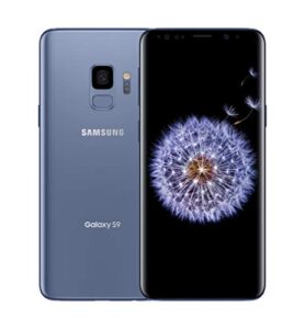samsung galaxy s9 factory unlocked smartphone 64gb - coral blue - us version [sm-g960uzbaxaa]