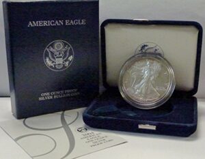 2004 w american 1 oz silver eagle dollar us mint proof