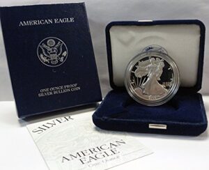 2003 w american 1 oz silver eagle dollar proof us mint