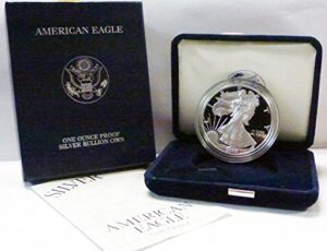2002 w american 1 oz silver eagle dollar us mint proof