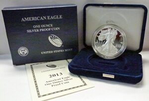 2013 w american 1 oz silver eagle dollar us mint proof