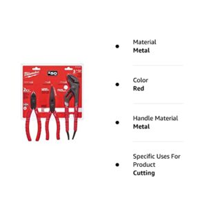 Milwaukee Pliers Set Alloy Stl 3pk