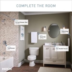 Moen Idora Chrome Posi-Temp Tub and Shower Set with Showerhead, Lever Handle, Tub Spout and Valve Included, 82115