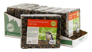 heath outdoor products sc-32-8 premium woodpecker 2-pound seed cake, case of 8