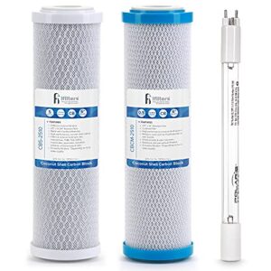 drinking water replacement filter set for 3 stage uv filtration systems
