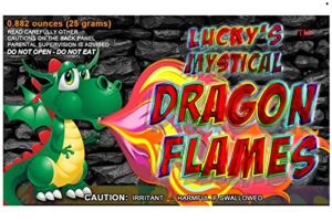 mystical fire dragon flames flame colorant vibrant long-lasting pulsating flame color changer for indoor or outdoor use 0.882 oz packets 12 pack