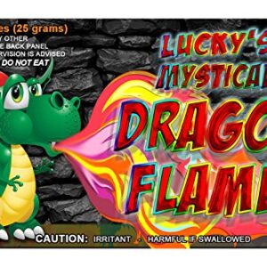 Mystical Fire Dragon Flames Flame Colorant Vibrant Long-Lasting Pulsating Flame Color Changer for Indoor or Outdoor Use 0.882 oz Packets 12 Pack