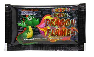 mystical fire dragon flames flame colorant vibrant long-lasting pulsating flame color changer for indoor or outdoor use 0.882 oz packets 25 count box