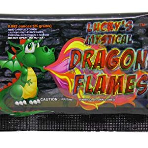 Mystical Fire Dragon Flames Flame Colorant Vibrant Long-Lasting Pulsating Flame Color Changer for Indoor or Outdoor Use 0.882 oz Packets 25 Count Box