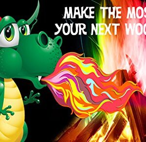 Mystical Fire Dragon Flames Flame Colorant Vibrant Long-Lasting Pulsating Flame Color Changer for Indoor or Outdoor Use 0.882 oz Packets 25 Count Box