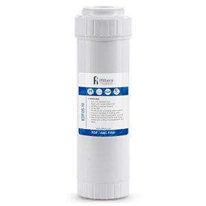 kdf/gac water filter for chlorine, taste, odor, heavy metals, rust - 2.5 x 10