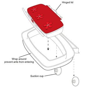 Juegoal Window Hummingbird Feeder, 8-Ounce