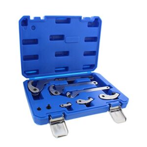 abn adjustable hook & pin wrench spanner tool kit 8pc set – bicycle, bike, motorcycle suspension collar, nut adjustment
