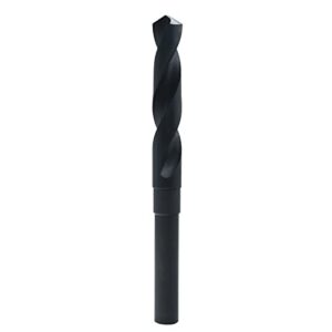 MAXTOOL 37/64" Silver and Deming Drill Bits HSS M2 S & D Drill Bits Prentice Twist Drills Black Oxide 1/2" Reduced Shank 6" OAL; SD02B00R037