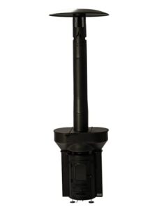 q-stoves q-flame portable wood pellet outdoor heater, 106,000 btu per hour, eco-friendly, for patio, backyard, camping and going off-grid