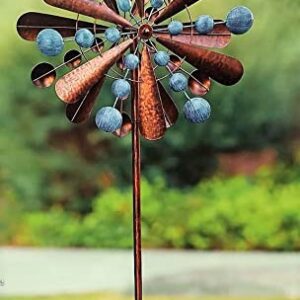 Reversible Extra Large Wind Spinner Catcher 23" Wide, 83" High Weather Resistant Finish