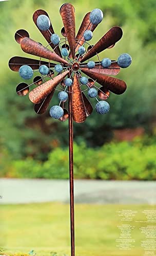 Reversible Extra Large Wind Spinner Catcher 23" Wide, 83" High Weather Resistant Finish