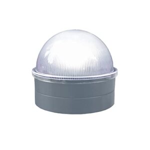 Classy Caps CH2233S Solar Post Cap for Chain Link Fence Post, Silver