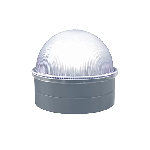 Classy Caps CH2233S Solar Post Cap for Chain Link Fence Post, Silver