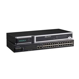 moxa nport 6650-16 - 16 ports rackmount rs-232/422/485 secure device server, 100v~240vac input