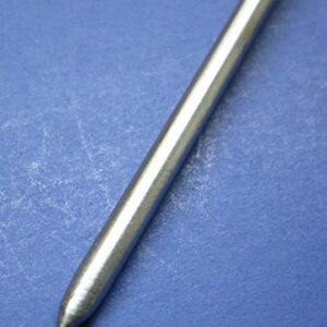 K-Type Thermocouple Sensor with High Temperature Stainless Steel Pointed Insertion Probe, 932 F or 500 C, with Stainless Steel Braided Cable