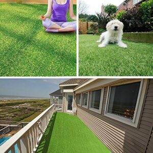 PET GROW PG1-4 Artificial Grass Rug 6.5 FT x10 FT(65 Square FT), Realistic Indoor Outdoor Garden Lawn Landscape Patio Synthetic Turf Mat- Thick Fake Faux Grass