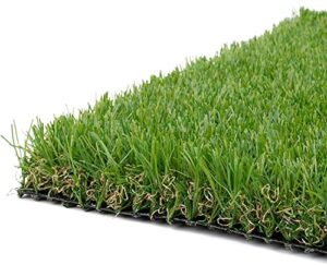 pet grow realistic artificial grass rug - indoor outdoor garden lawn patio balcony synthetic turf mat - thick fake grass rug 3.3 ft x5ft(16.5square ft)