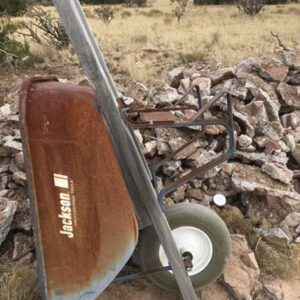 Rocky Mountain Goods Flat Free Wheelbarrow Wheel 16" - 500 lbs. Load Rating - for 6 & 8 Cubic ft. wheelbarrows Including Jackson, True Temper, Ames, Ace - 5/8" axle