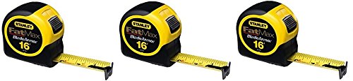 Stanley 33-716 16-Foot-by-1-1/4-Inch FatMax Tape Rule with Blade Armor (3-Pack)