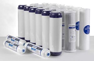 5 stage ro reverse osmosis water filter replacement, 21 pcs nsf 3 - 4 yr supply