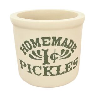 handmade with love by fatima. utensils holder in monica’s kitchen. homemade 1 cent pickles jar. housewarming gift. great present for your friends. totally handmade.