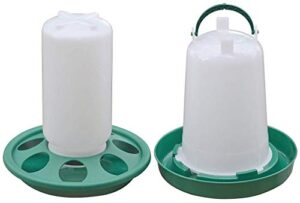 rentacoop chick feeder waterer set (1.5 l waterer 1l feeder set)