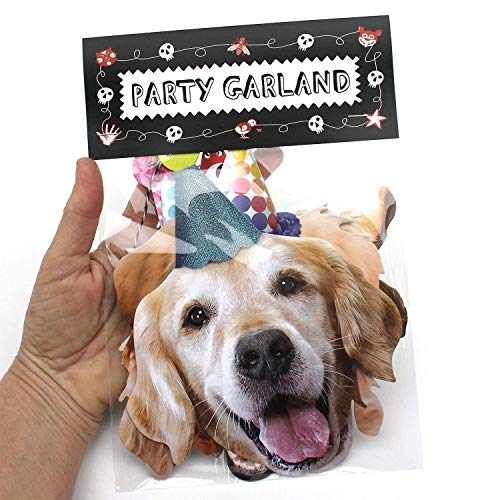 Golden Retriever Garland, dog birthday party banner decoration, Made in USA, Best Quality