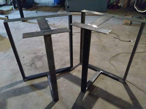 metal table legs -t shaped table base -industrial table base -metal legs for table -rustic table legs -trestle table legs -trestle base -modern table legs