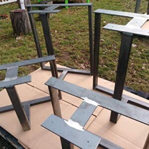 metal table legs -t shaped table base -industrial table base -metal legs for table -rustic table legs -trestle table legs -trestle base -modern table legs