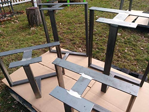 metal table legs -t shaped table base -industrial table base -metal legs for table -rustic table legs -trestle table legs -trestle base -modern table legs