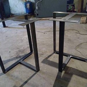 metal table legs -t shaped table base -industrial table base -metal legs for table -rustic table legs -trestle table legs -trestle base -modern table legs