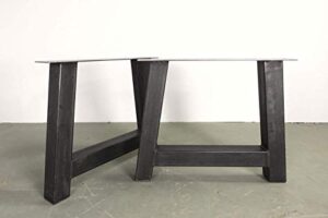 a shaped table base - handmade in u.s.a, super heavy duty table legs, farmhouse table legs