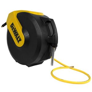 DEWALT DXCM024-0345 Hose Reel Automatic Retraction Enclosed Air Hose Reel , Yellow