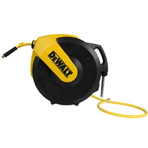 DEWALT DXCM024-0345 Hose Reel Automatic Retraction Enclosed Air Hose Reel , Yellow