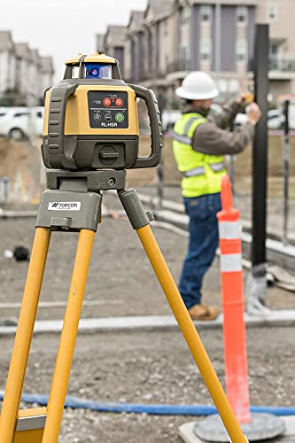 Topcon RL-H5A Self Leveling Horizontal Rotary Laser with Bonus EDEN Field Book, IP66 Rating Drop, Dust, Water Resistant, 800m Construction Laser, Includes LS-80L Receiver, Detector Holder, Soft Case