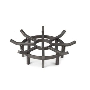 titan great outdoors 20" wagon wheel fire grate, decorative wood burning lifted grate pit
