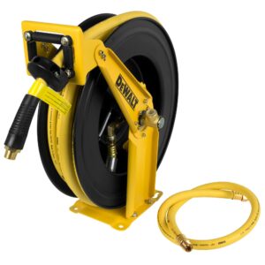 dewalt dxcm024-0344 double arm hose reel with 1/2" x 50' premium rubber hose
